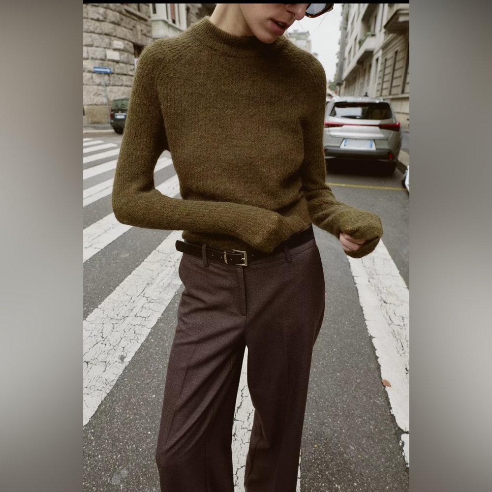 Zara Brown Khaki Sweater